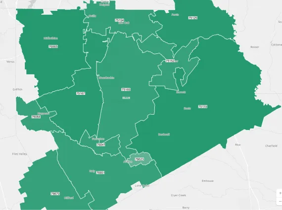 Ellis County Invest America Map