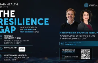 Graphic of The Resilience Gap event at the Center for BrainHealth