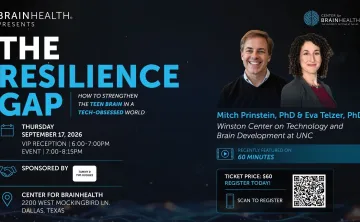 Graphic of The Resilience Gap event at the Center for BrainHealth